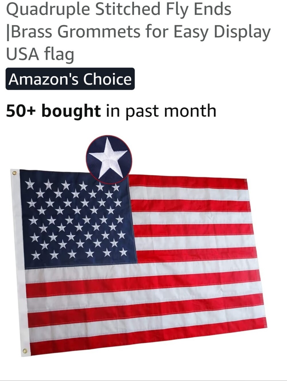 American Flag Polyester Flag - Red, White & Blue